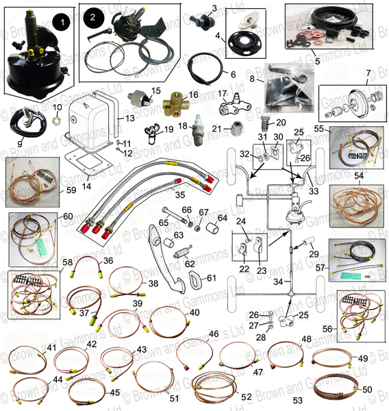Image for Servos. Pedals & brake pipes