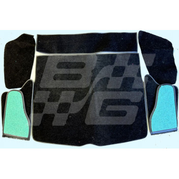Image for Boot Complete black carpet set MGB GT