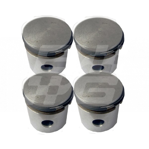 Image for 1250 PISTON SET SOLID SKIRT +20